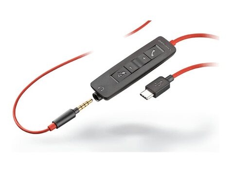 HP Poly Blackwire 3225 Stereo USB-C Headset +3.5mm Plug +USB-C/A Adapter (Bulk) (209747-201)