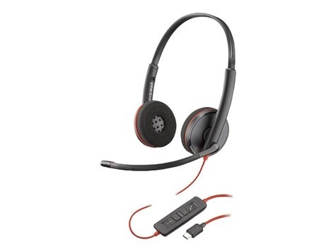 HP HP Poly Blackwire 3220 Stereo USB-C Headset +USB-C/A Adapter (Bulk) (209749-201)