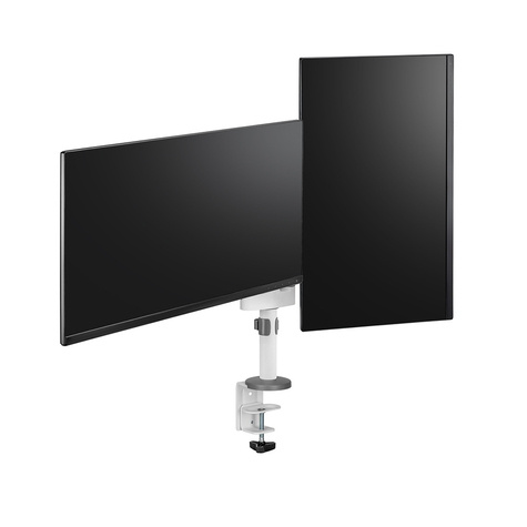 Neomounts Tafelhouder voor 2 monitoren (17"-27") max. 16 kg - volledig verstelbaar - Neomounts Wit
