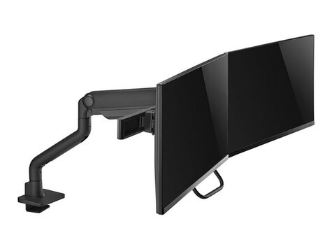 Neomounts BUREAUSTEUN TIS 17"-27" 2TFT 2 gewrichten zwart. Max.8KG