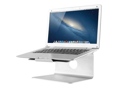 Neomounts Deskstand Laptop/IPAD-Standaard zilver