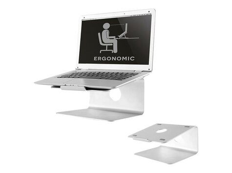 Neomounts Deskstand Laptop/IPAD-Standaard zilver