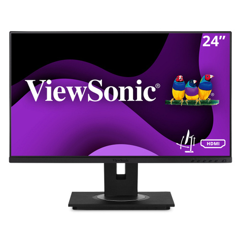 Viewsonic VG2448A-2 16:9 5ms HDMI VGA DisplayPort USB VESA Pivot Speaker Full HD Black