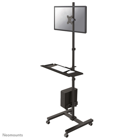 Neomounts Mobiele werkplek voor pc, flatscreen (max. 32"/81 cm), toetsenbord en muis 8 kg FPMA-MOBILE1700 Neomounts