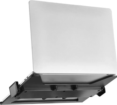 Neomounts Bureaustandaard Laptophouder 11"-17" zwart.