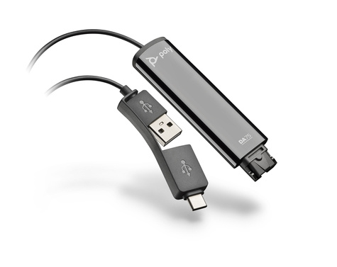 Poly HP POLY DA75 Wideband-Adapter QD auf USB-A und USB-C