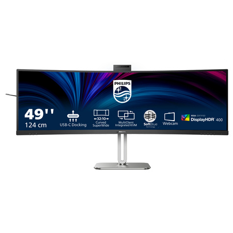 Philips Curved-Monitor 49B2U6900CH/27 - 124 cm (48.8") - 5120 x 1440 DQHD