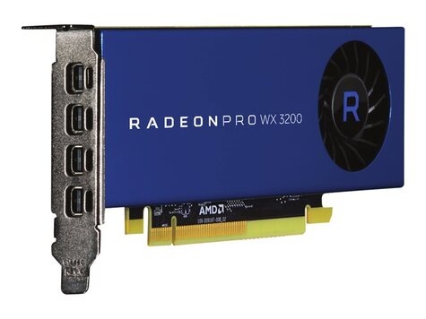 AMD Radeon Pro WX3200 LowProfile   4GB PCI-E        4xDP