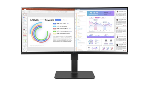 LG Curved LED-Monitor UltraWide 34BQ77QB-B - 86.72 cm (34") - 3440 x 1440 UWQHD