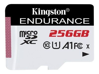 Kingston High Endurance - flash memory card - 256 GB - microSDXC UHS-I U1