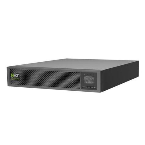 NextUPS Systems LYRA E-CONNECT RT2U UPS Dubbele conversie (online) 1 kVA 1000 W 8 AC-uitgang(en)