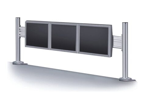 Neomounts FPMA-DTB100 - vast - voor 3 LCD-schermen - zilver