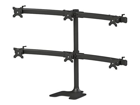 Neomounts FPMA-D700DD6 stand - voor 6 LCD-displays - zwart