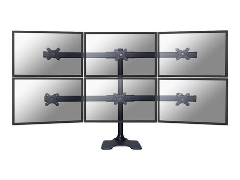 Neomounts FPMA-D700DD6 stand - voor 6 LCD-displays - zwart