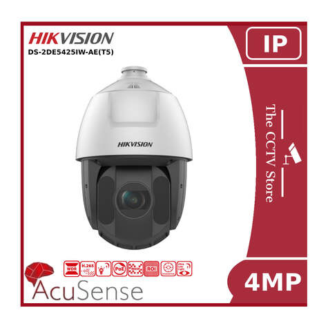 Hikvision PTZ DS-2DE5425IW-AE(T5) IP PTZ IR Outdoor 4MP Powered by Darkfighter 21-30X