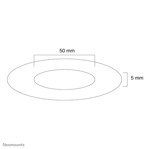 Neomounts FPMA-CRB5HM - voor LCD-scherm - zwart