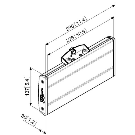 VOGELS PFB 3402 - voor plat scherm - zilver