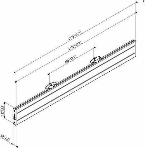 VOGELS Connect-it PFB 3411 bevestigingscomponent - voor LCD-scherm - zwart