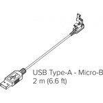 Poly Poly Trio 8800 USB-A to Micro USB Locking Cable (2M)