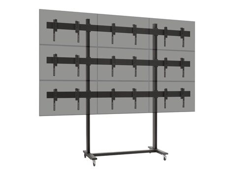VOGELS TVW 3355 Video wall Trolley 3x3 wagen - voor 9 LCD-schermen - zwart