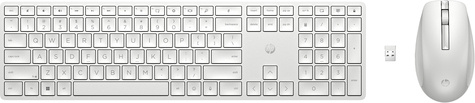 HP 650 Wireless Keyboard and Mouse Combo WHT EURO QWERTY
