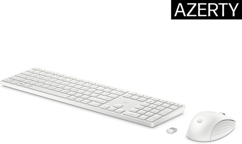 HP 650 Wireless Keyboard and Mouse Combo WHT EURO QWERTY