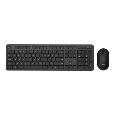 Asus Asus CW100 wireless Keyboard+Mouse dt. Layout black QWERTZ