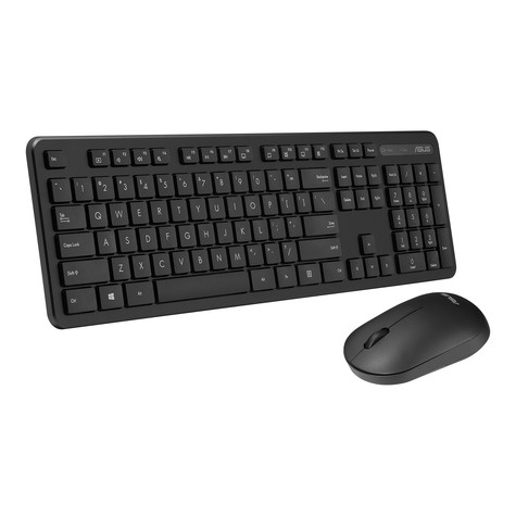 Asus CW100 wireless Keyboard+Mouse dt. Layout black QWERTZ