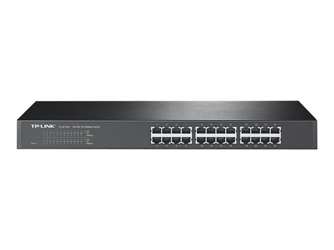 TP-Link TL-SF1024 24-port 10/100M Switch 24 10/100M RJ45 ports 1U 19-inch rack-mountable steel case