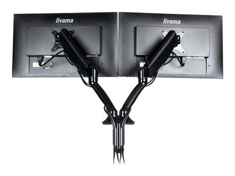 Iiyama DS3002C-B1 - instelbare arm - voor 2 monitoren - zwart