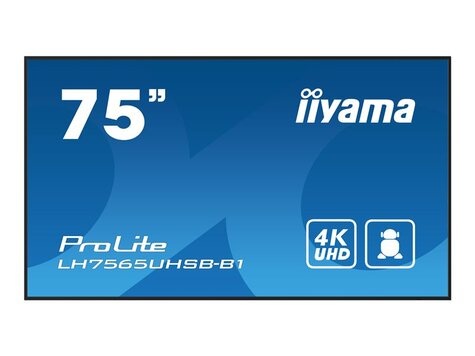 Iiyama ProLite  LH7565UHSB-B1 - 75" LCD-scherm - 4K