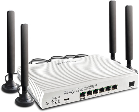 DrayTek Vigor 2865L 5G modem met Dual SIM card slot