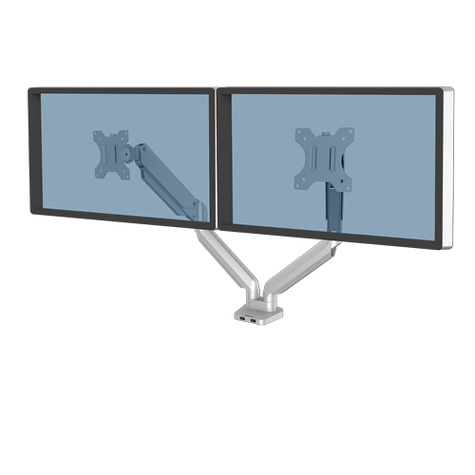 Fellowes PLATINUM SERIES DUAL MONITOR ARM SILVER (32")