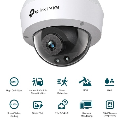 TP-Link IPCam VIGI C240I (4mm) - Dome Netwerkcamera