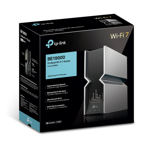 TP-Link Archer BE800 V1 - draadloze router - Wi-Fi 7 - desktop