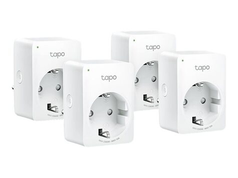 TP-Link TP-Link P100 V1 - slimme stekker - 802.11b/g/n - Bluetooth 4.2 (4-pack)