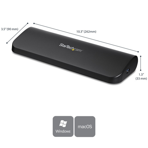 STARTECH Dual-monitor USB 3.0 docking station met HDMI en DVI/VGA