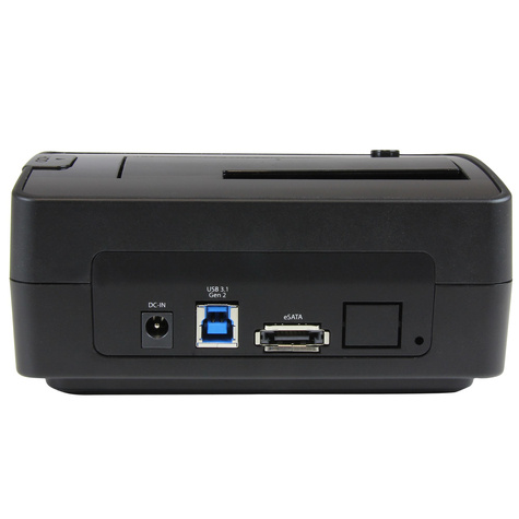 STARTECH Schijf docking station voor 2.5 / 3.5" SATA Drives - USB 3.1 (USB-A, USB-C) of eSATA - inclusief USB-A en USB-C kabels - HDD docking station -baaien: 1 - 2.5", 3.5" - SATA 6Gb/s - eSATA, USB 3.1 (Gen 2) - zwart