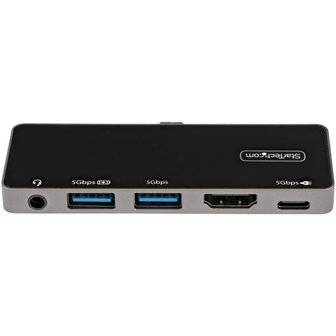 STARTECH USB C Multiport Adapter - USB-C naar 4K 60Hz HDMI 2.0, 100W Power Delivery Pass-Through, 3-Port USB 3.0 Hub met Audio - USB-C Mini Dock