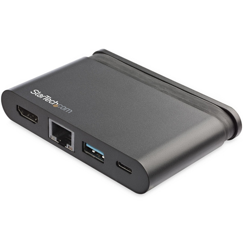 STARTECH StarTech.com USB C multiport adapter met HDMI - 4K - Mac / Windows - 2x USB 3.0 1xC 1xA - 100W PD 3.0 - USB-C adapter - GbE - Dockingstation - USB-C - 1GbE