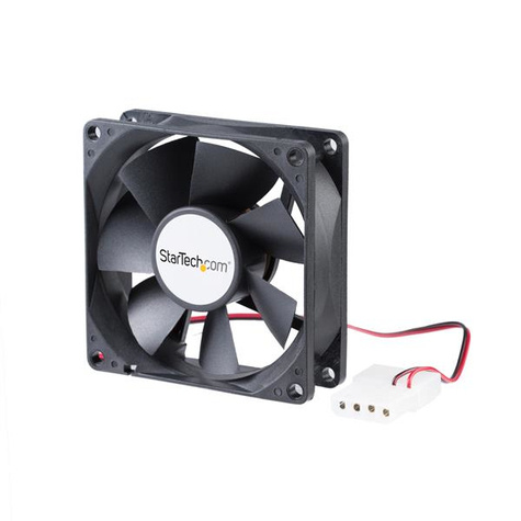 STARTECH 80x25mm Ventilator voor Computerbehuizing met Dubbele Kogellagers en LP4 Connector