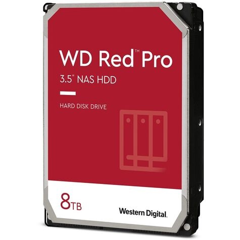 Western Digital Western Digital WD Red Pro WD8005FFBX - Vaste schijf - 8 TB - intern - 3.5" - SATA 6Gb/s - 7200 tpm -buffer: 256 MB