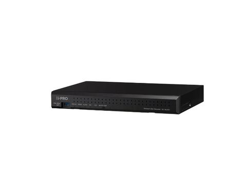 i-PRO i-PRO 4-Channel Network Recorder - NVR with a build-in PoE+ switch for 4ch.