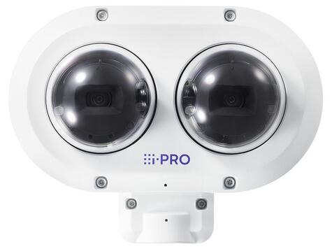 i-PRO 2x4MP Multi-directional dual sensor outdoor with AI Engine 2.9mm - 7.3mm lens