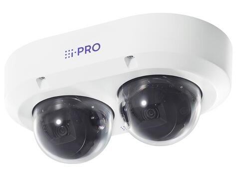 i-PRO 2x4MP Multi-directional dual sensor outdoor with AI Engine 2.9mm - 7.3mm lens