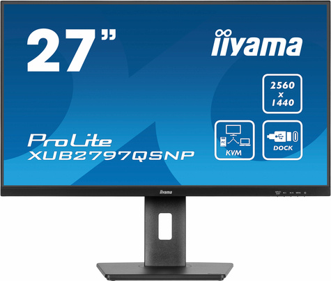 Iiyama 27iW LCD Business QHD IPS USB-C Dock KVM