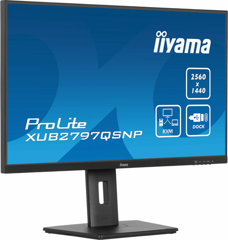 Iiyama 27iW LCD Business QHD IPS USB-C Dock KVM