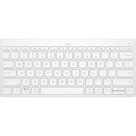 HP 350 WHT Compact Multi-Device Keyboard EURO QWERTY