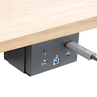 STARTECH Laptop docking station module voor vergadertafel connectiviteits box - 4K HDMI - USB-C en USB-A - 60W USB-C Power Delivery - Dockingstation - USB-C - HDMI - 1GbE