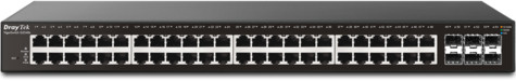 DrayTek VigorSwitch G2540x 48 poorts Gigabit + 6 10G SFP+  poorten